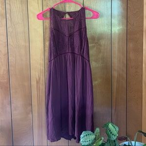 New Abercrombie & Fitch burgundy lace detail